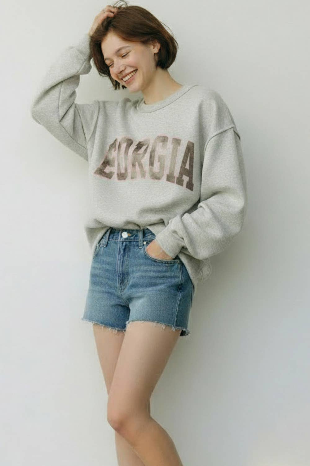 GEORGIA & GA Reversible Mockneck Sweatshirt