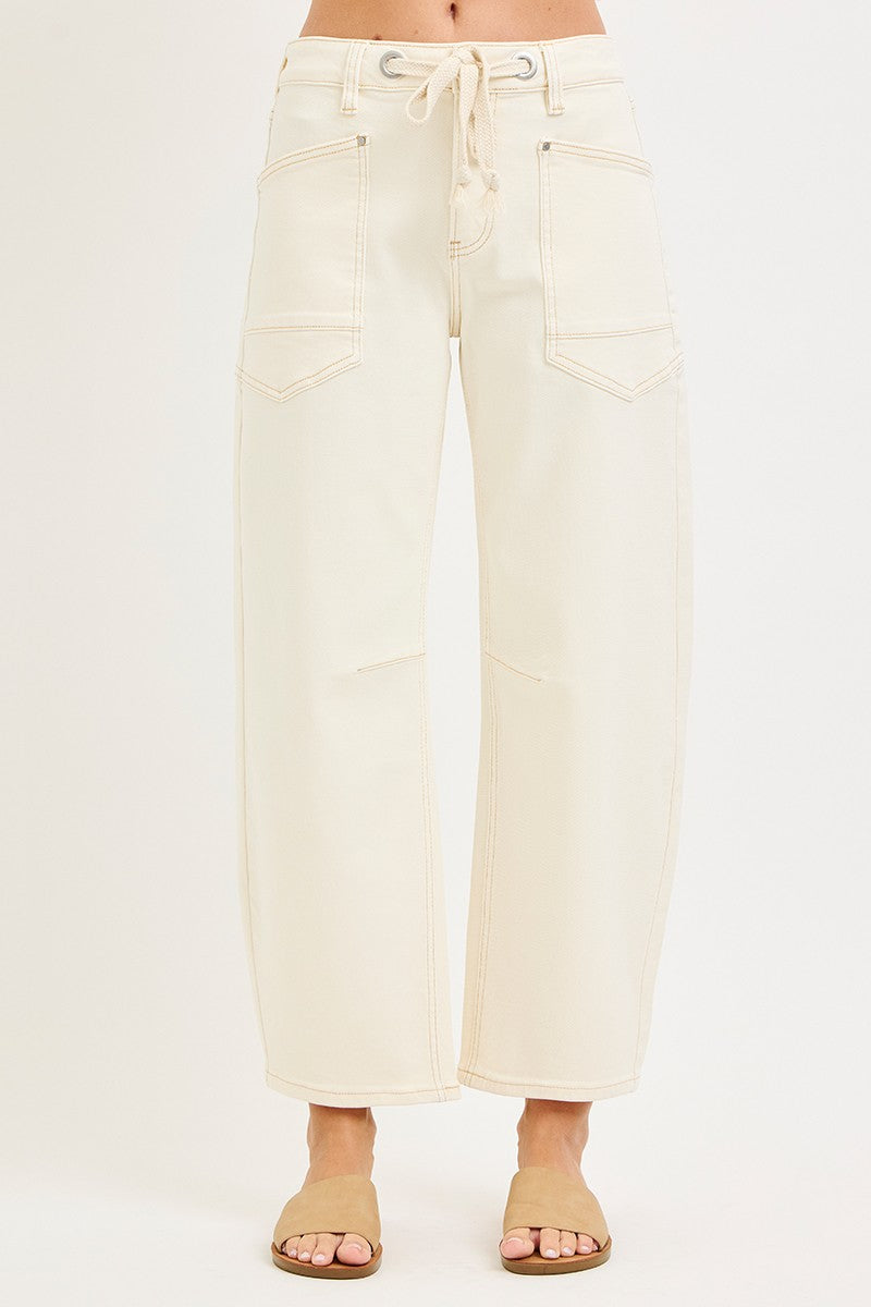 Risen Slouchy Crop Barrel Jeans