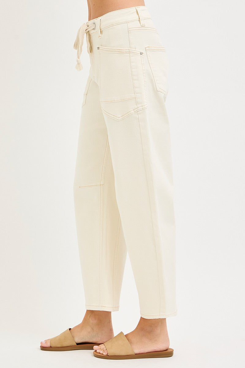 Risen Slouchy Crop Barrel Jeans