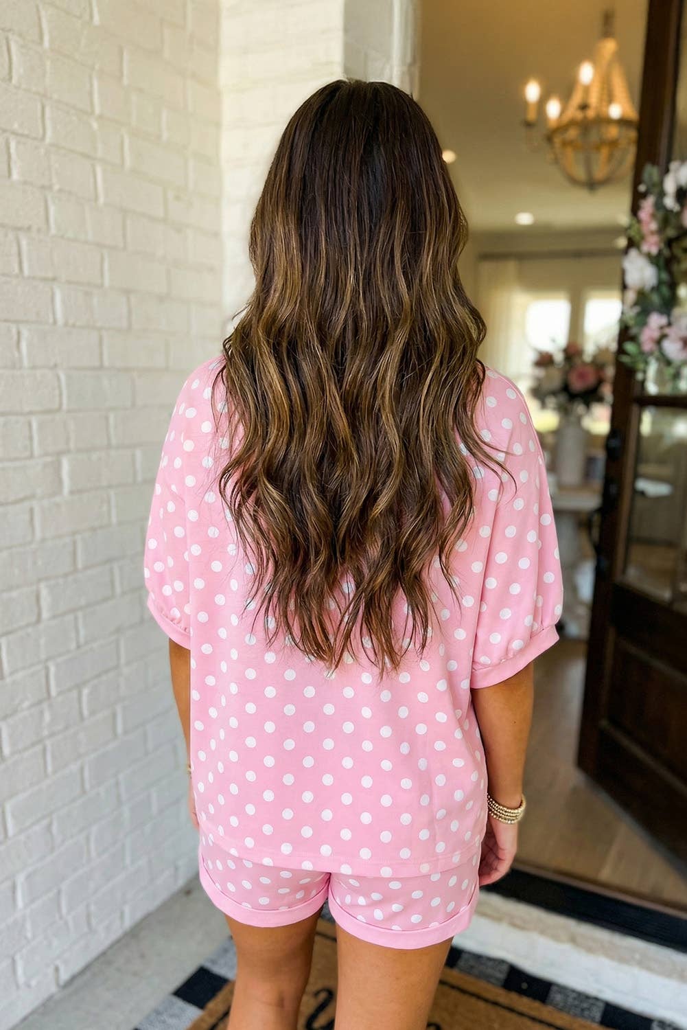 Pink Polka Dot Set