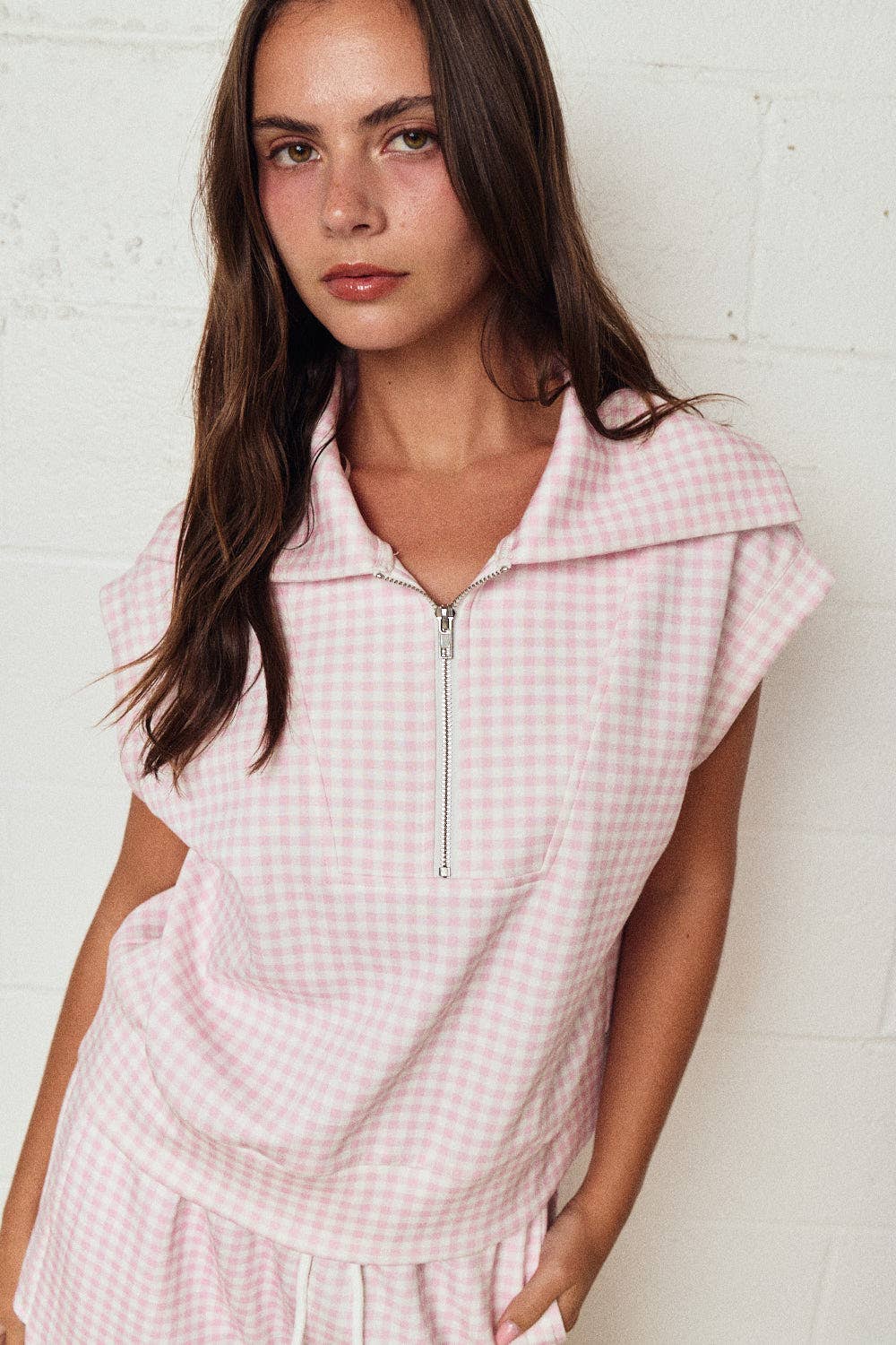 Pink Gingham Set