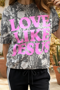 Camo Pink Love Like Jesus Tee