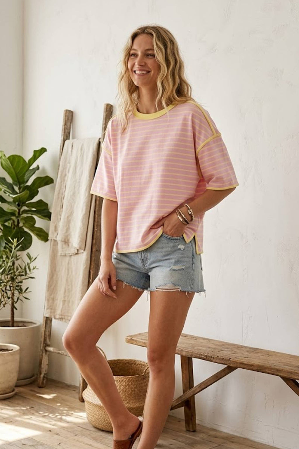 Striped Relaxed Fit Tee