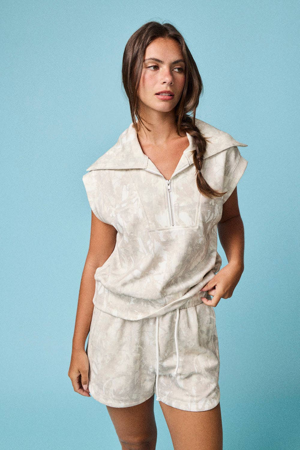 Camo Top and Shorts Set