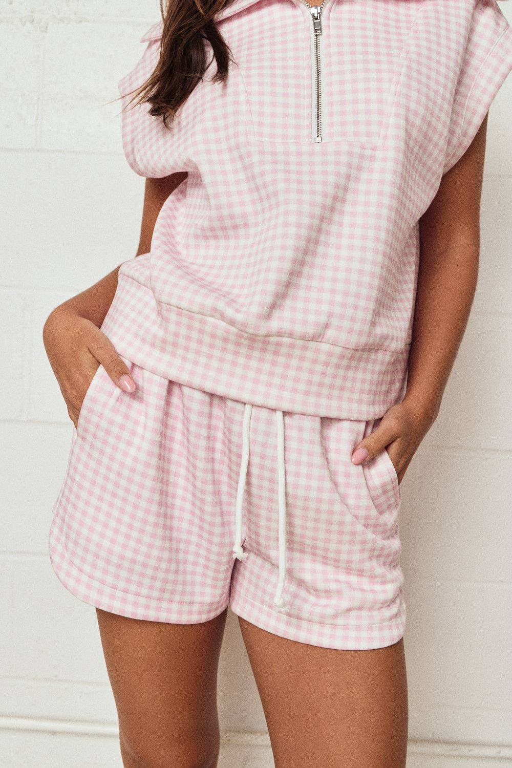 Pink Gingham Set
