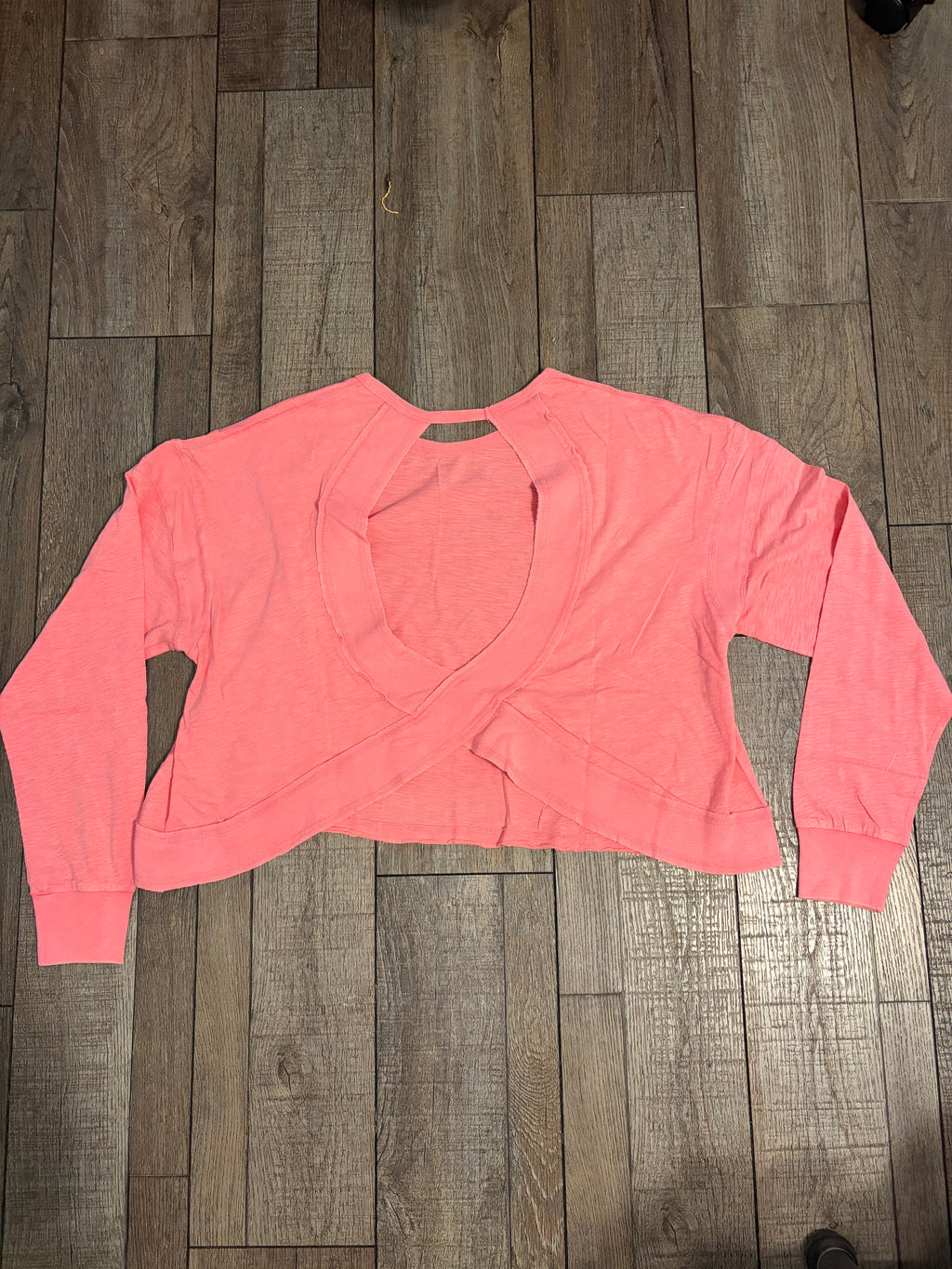 Long Sleeve Open Back Top