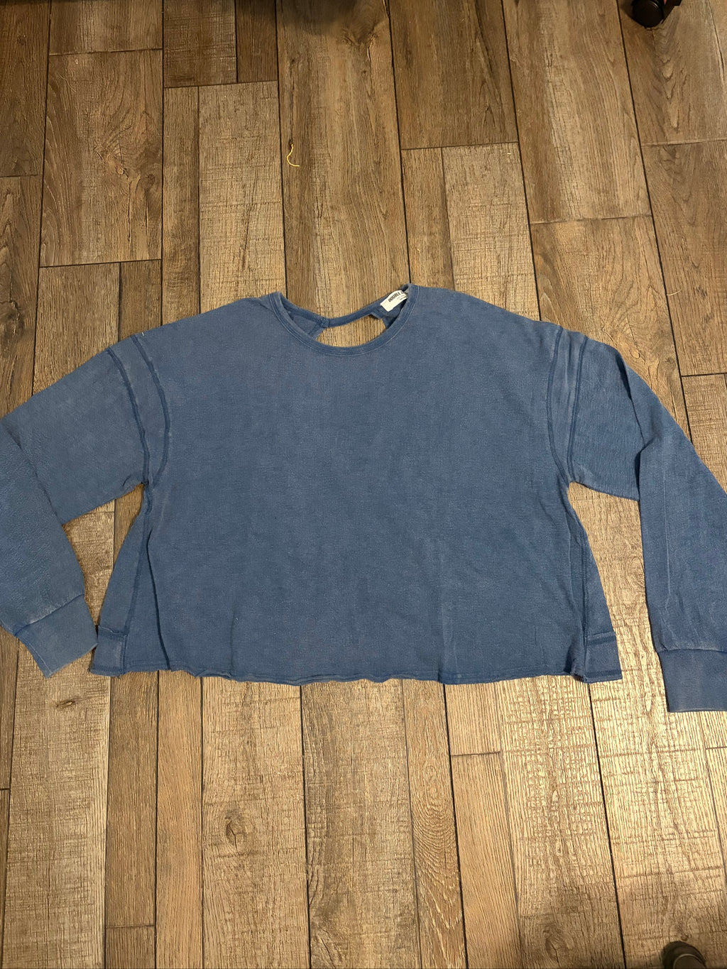 Long Sleeve Open Back Top