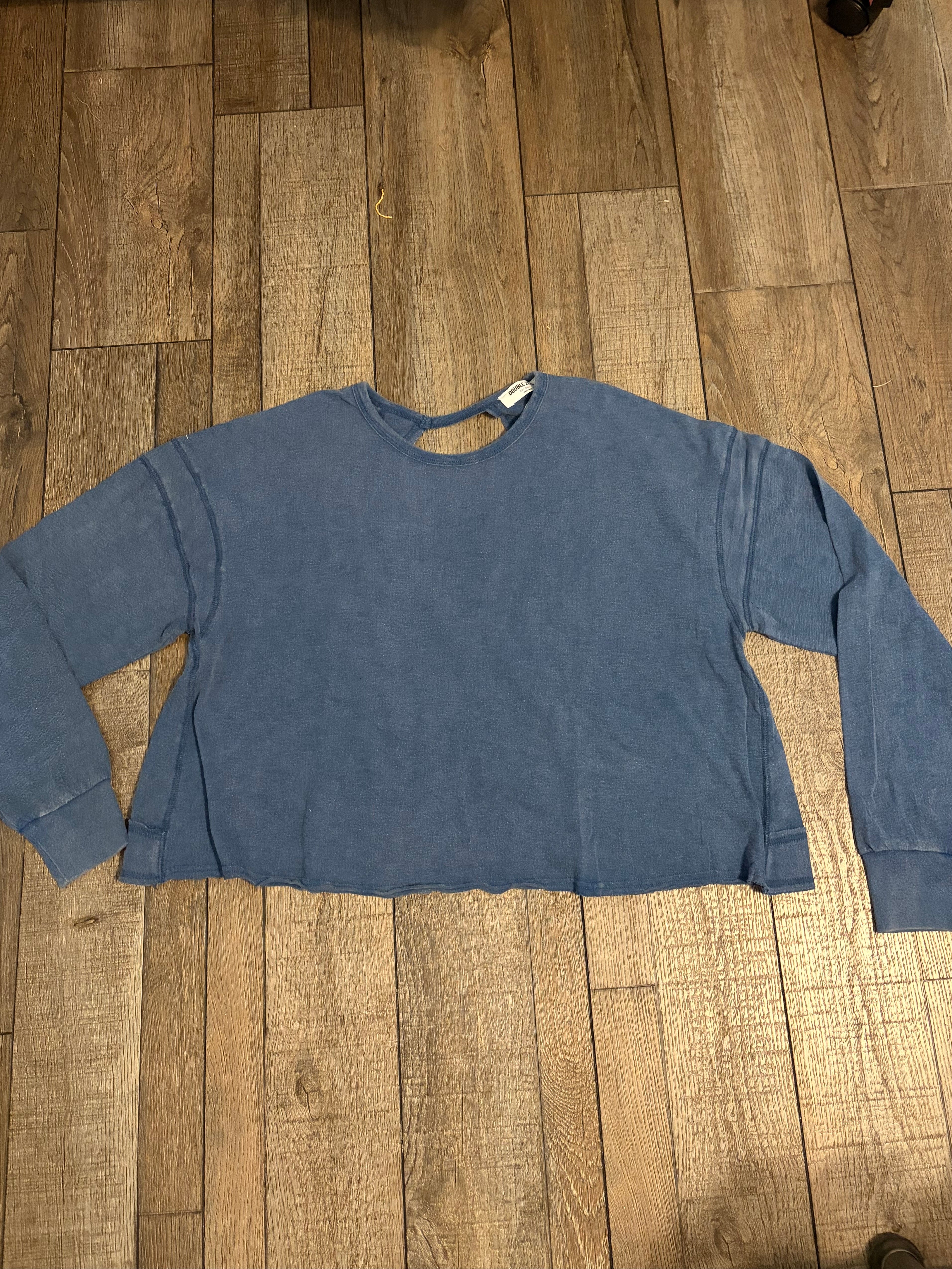 Long Sleeve Open Back Top