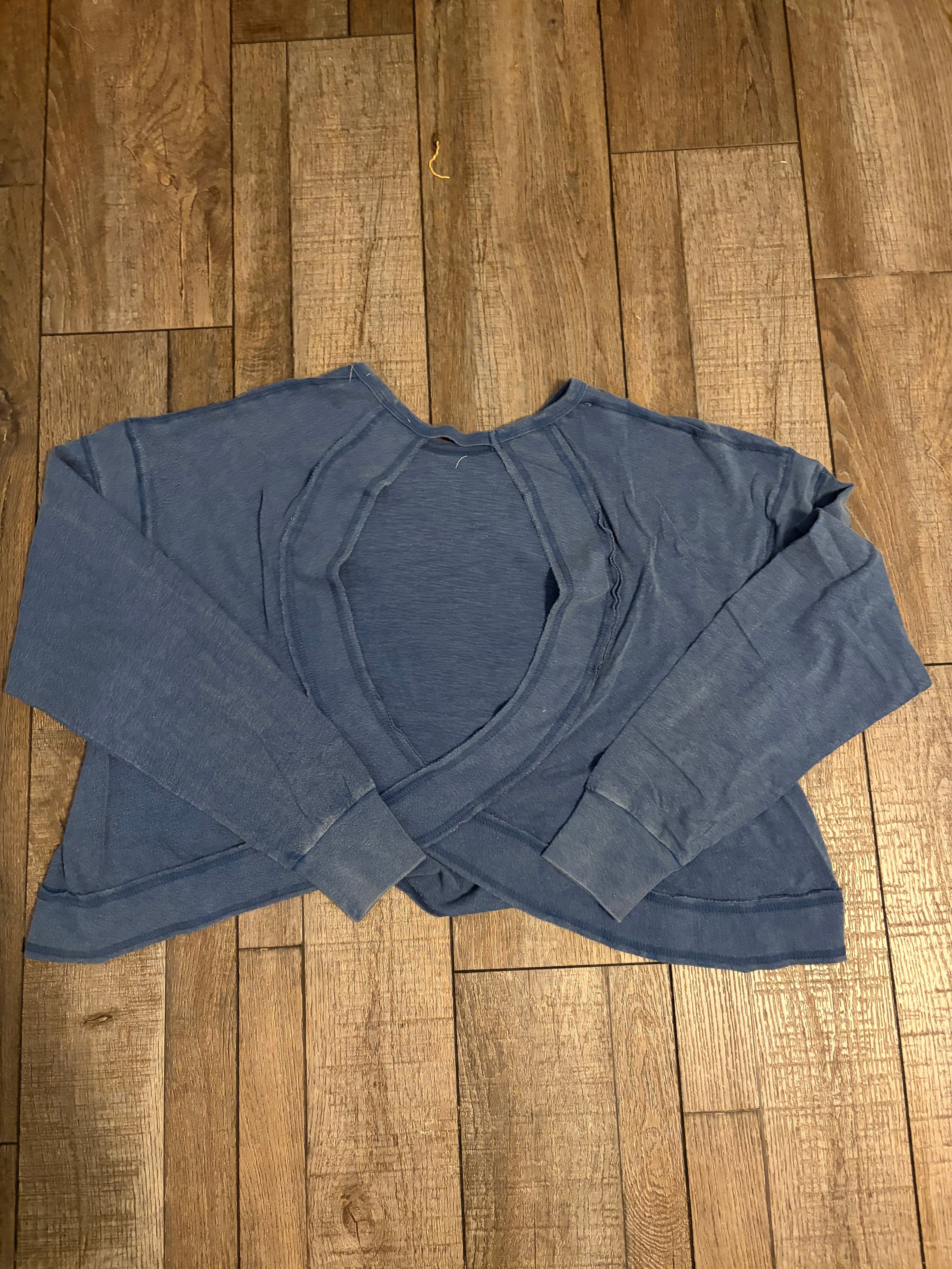 Long Sleeve Open Back Top
