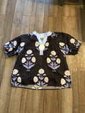 PLUS - Black Floral Top