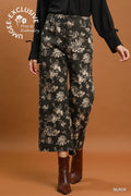 Floral Cropped Pants