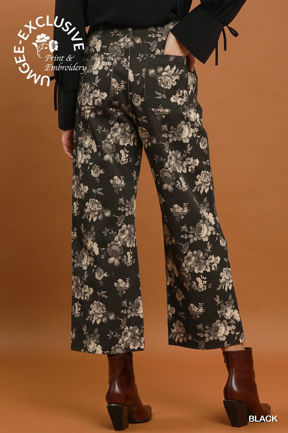 Floral Cropped Pants