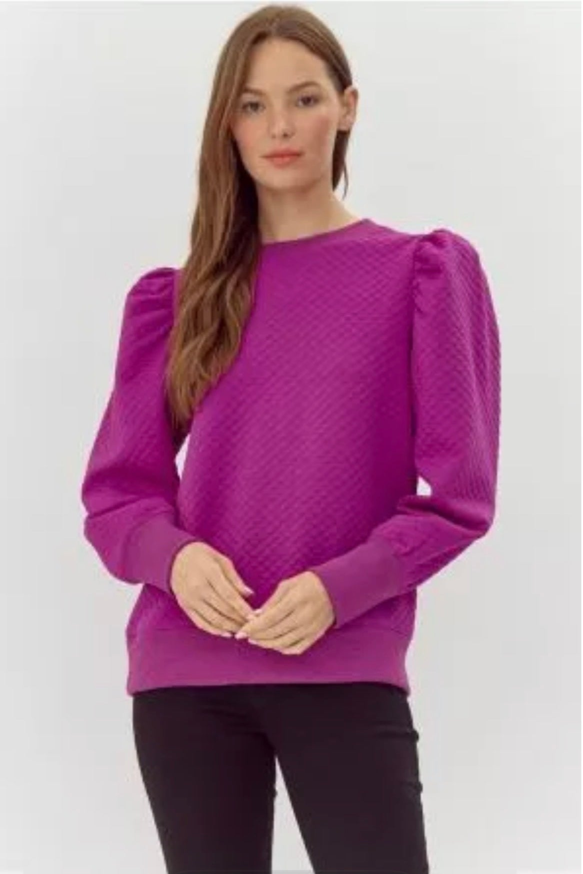 Purple Long Sleeve Top