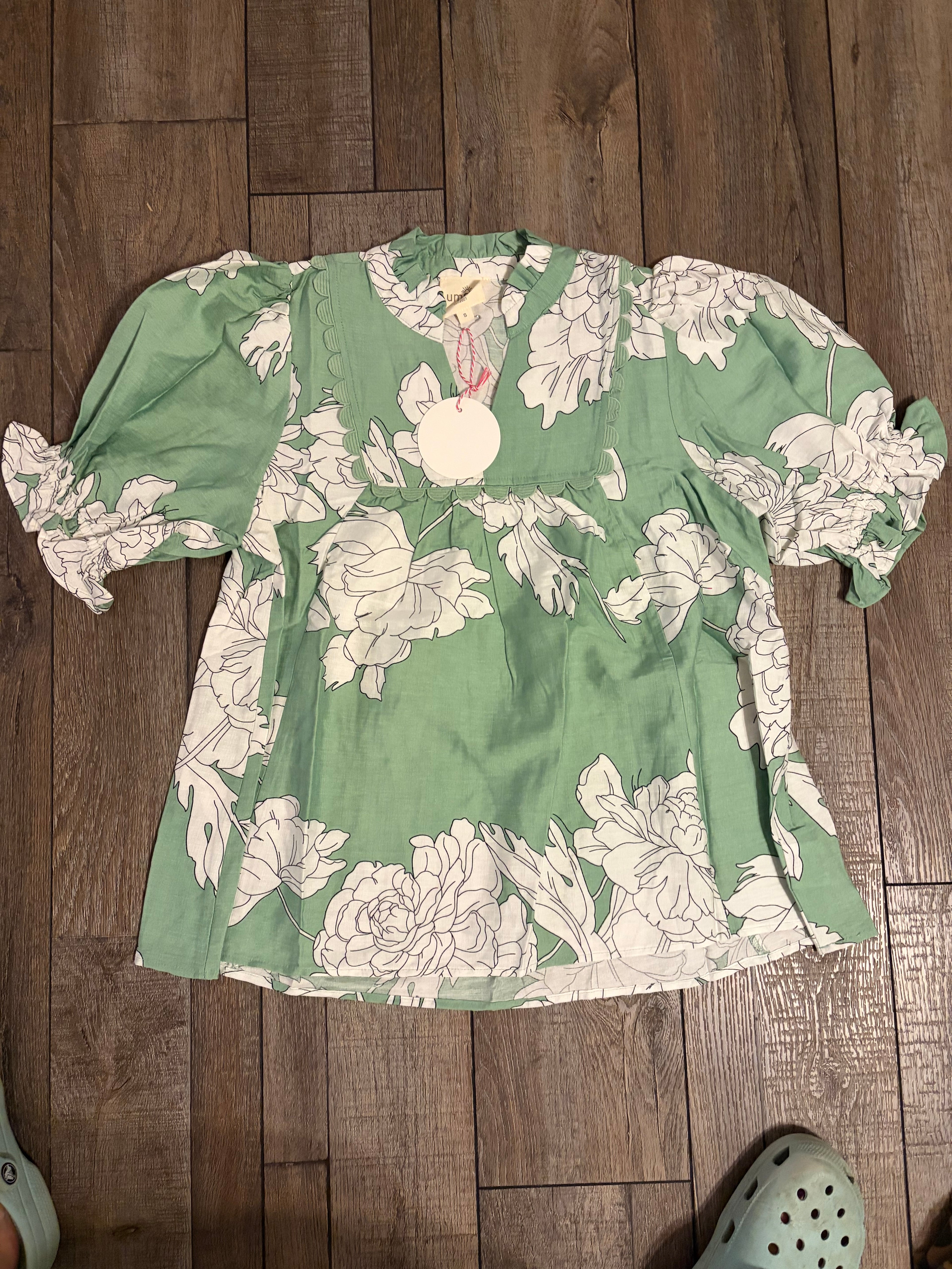 Sage Green Top