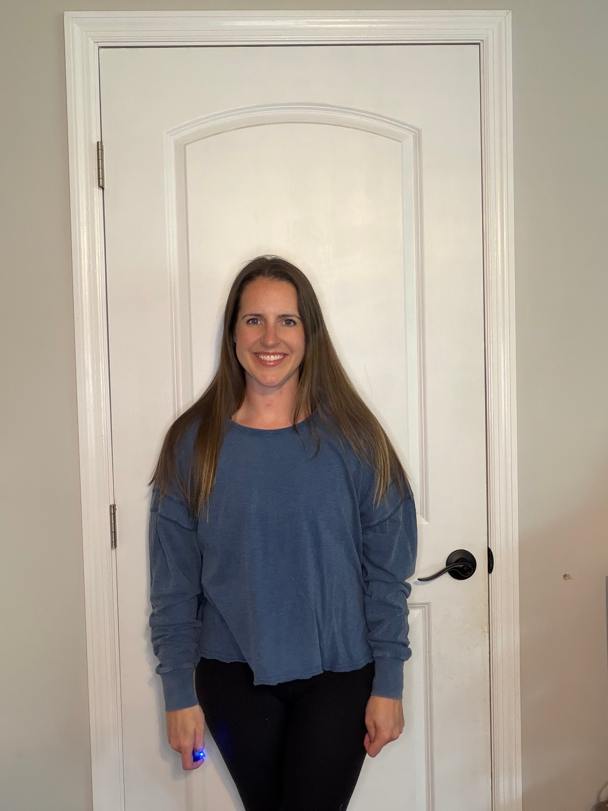 Long Sleeve Open Back Top