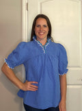 Double Ruffled Neck Top