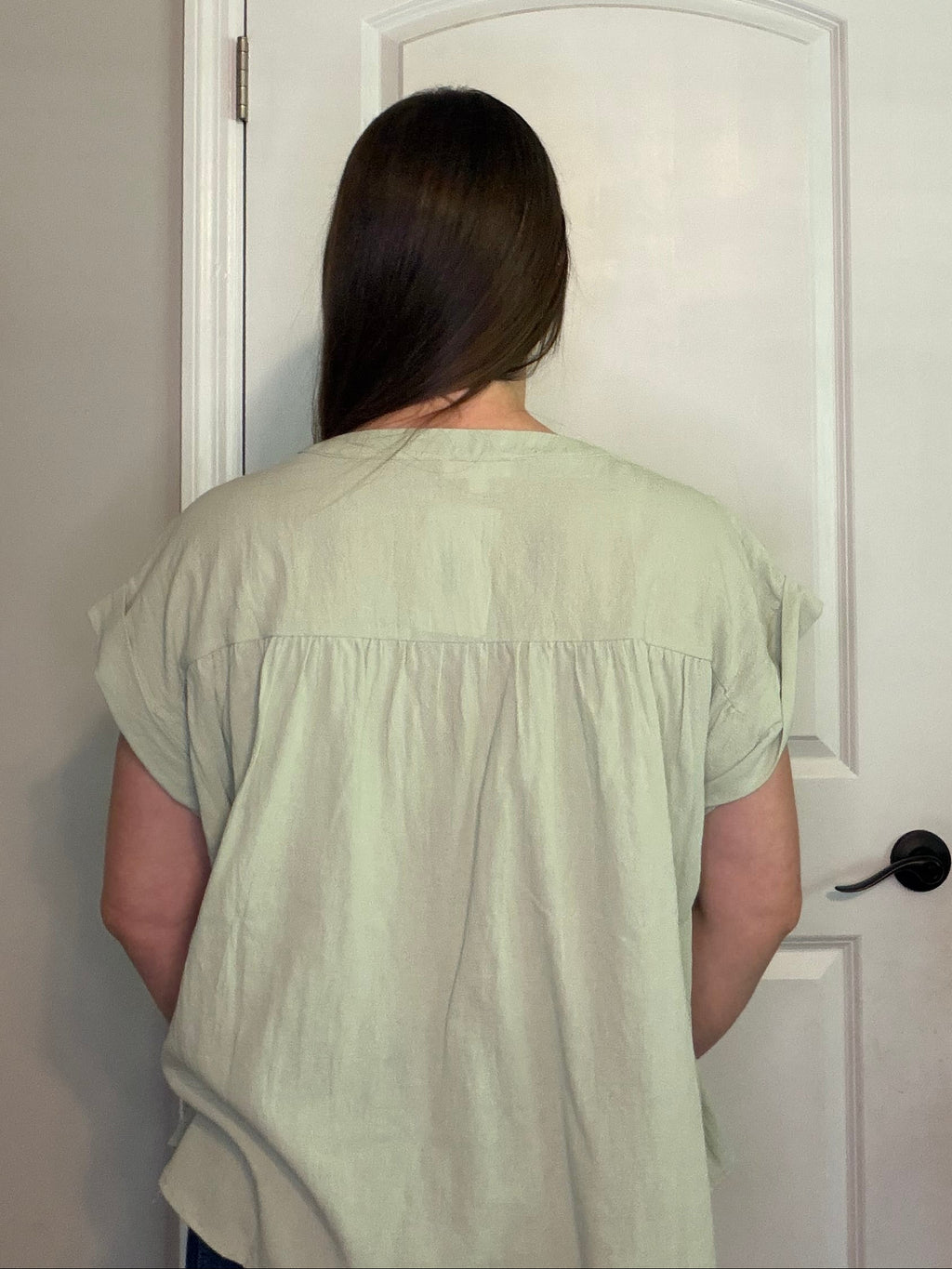 Green Embroidered Top