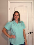 Mint Blue Top