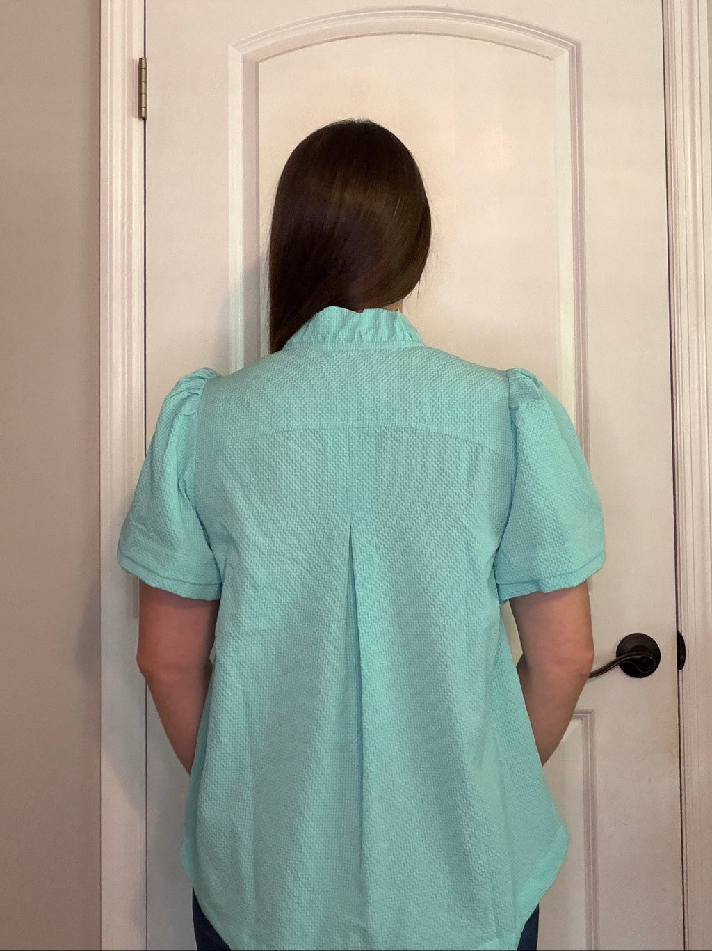 Mint Blue Top