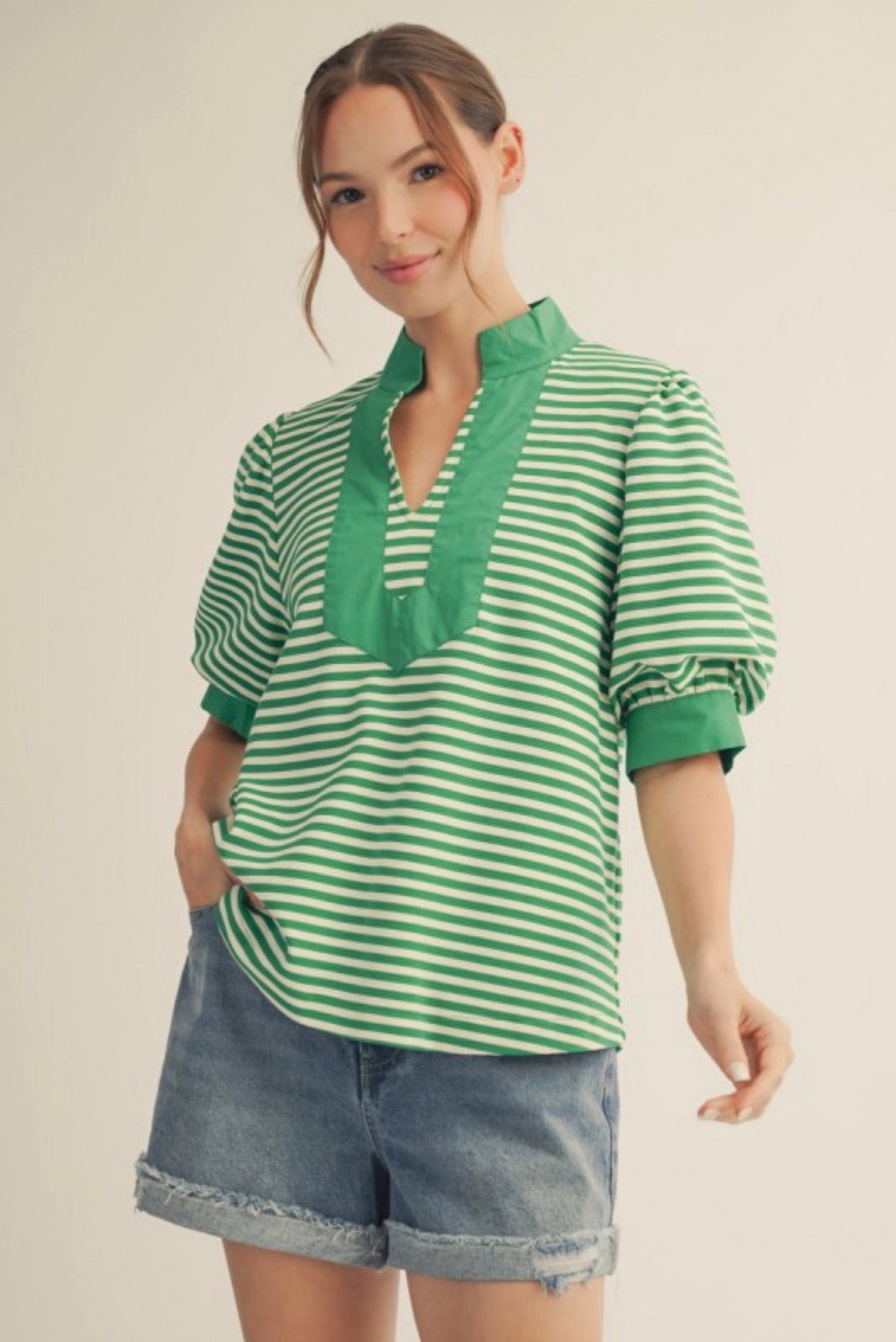 PLUS - Kelly Green Top