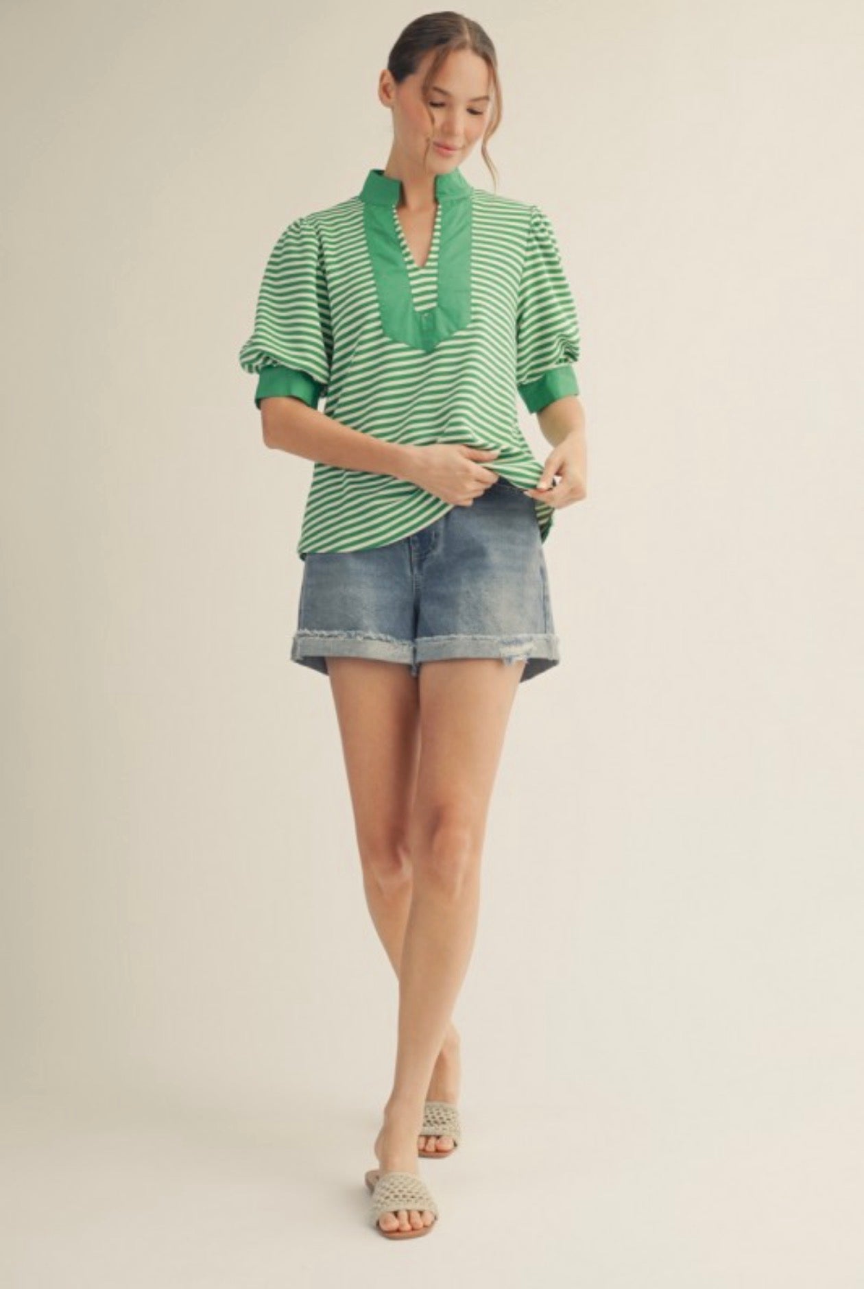PLUS - Kelly Green Top