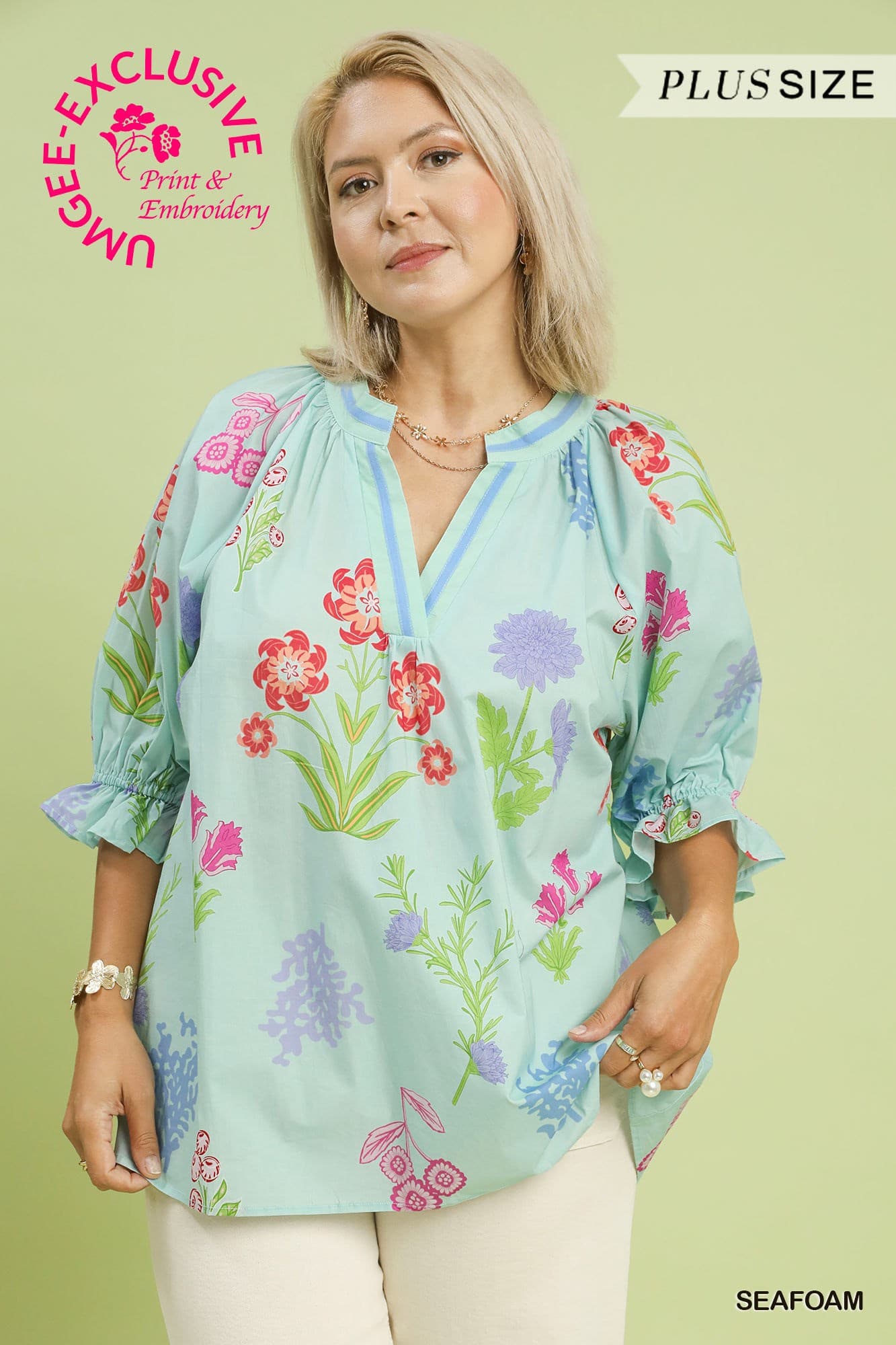 PLUS - Seafoam Top