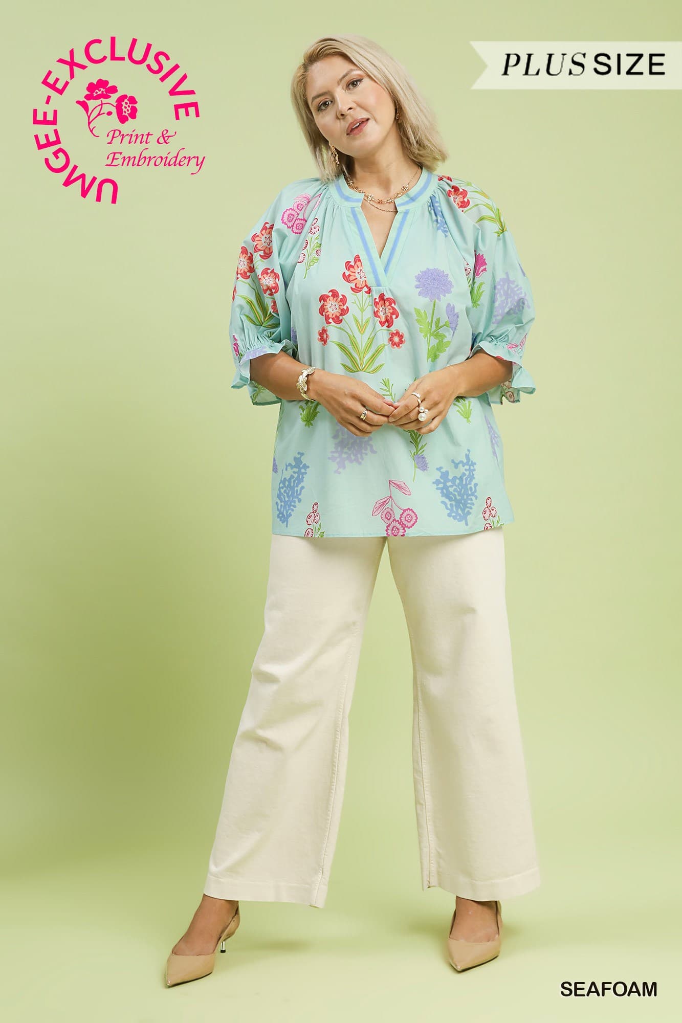 PLUS - Seafoam Top