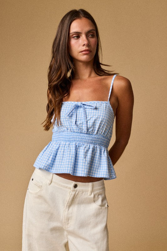 Gingham Cami Top