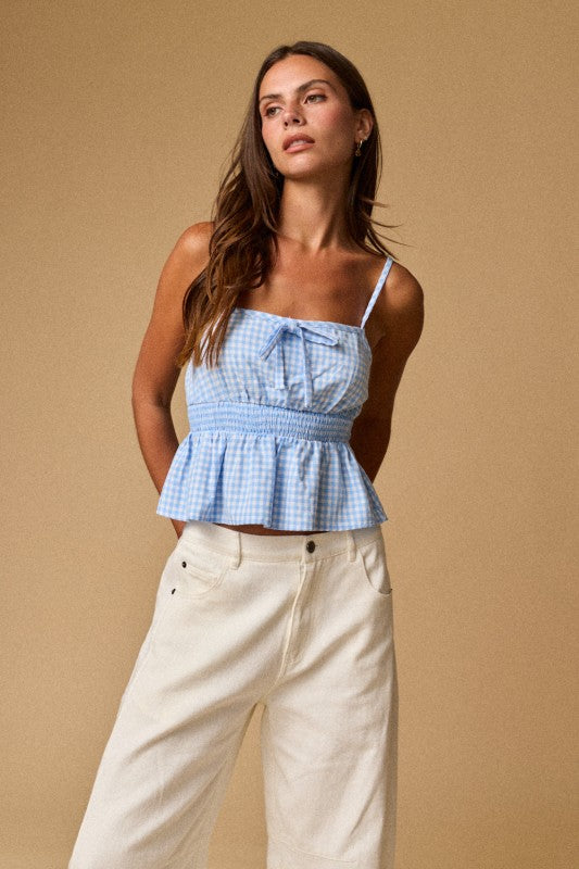 Gingham Cami Top