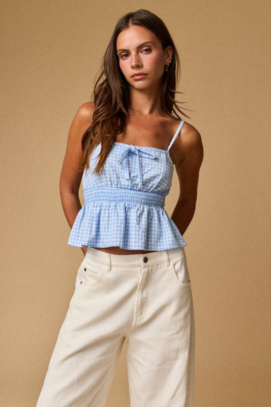 Gingham Cami Top