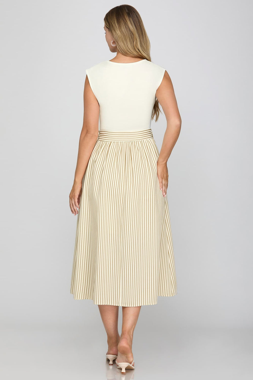 Taupe Bow Dress