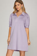 Light Purple Scuba Dress