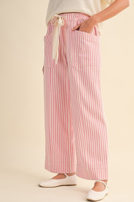 Pink Striped Pants
