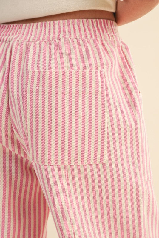 Pink Striped Pants