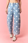 Cuffed Polkadot Jeans