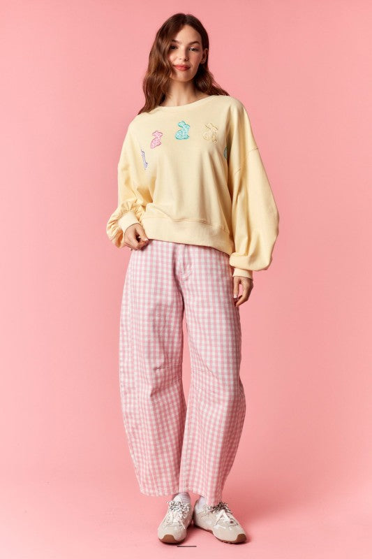Pink Gingham Pants
