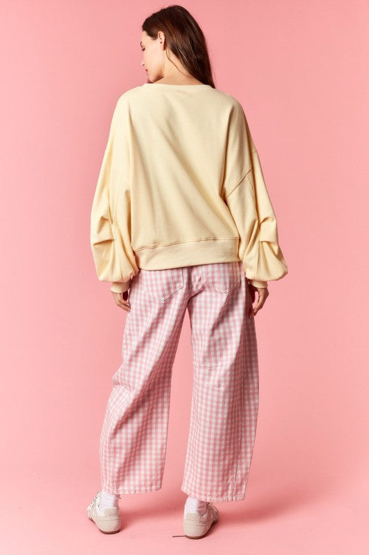 Pink Gingham Pants