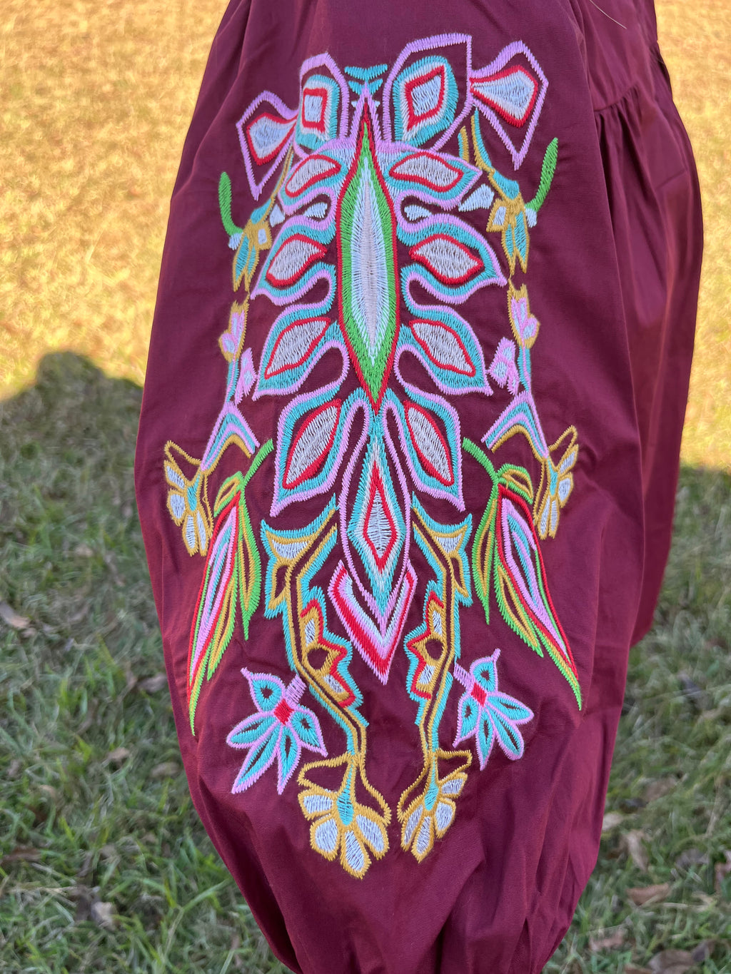 Burgundy 3/4 Sleeve Top