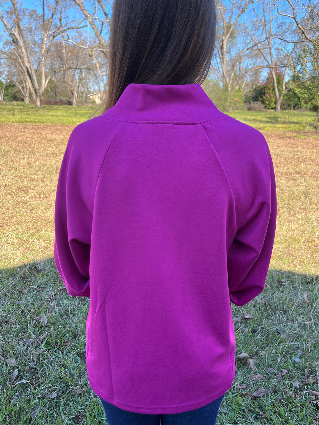 Magenta Long Sleeve Top