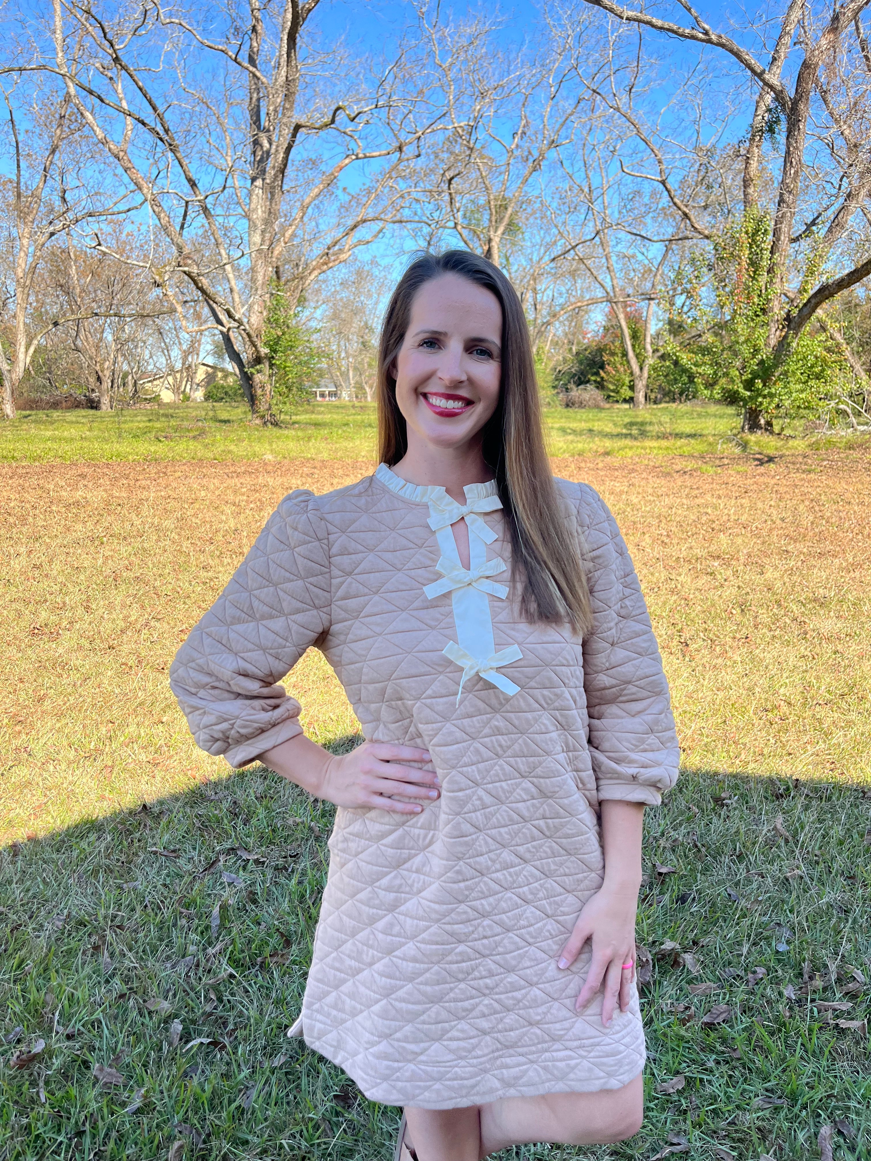 Taupe Sweater Dress