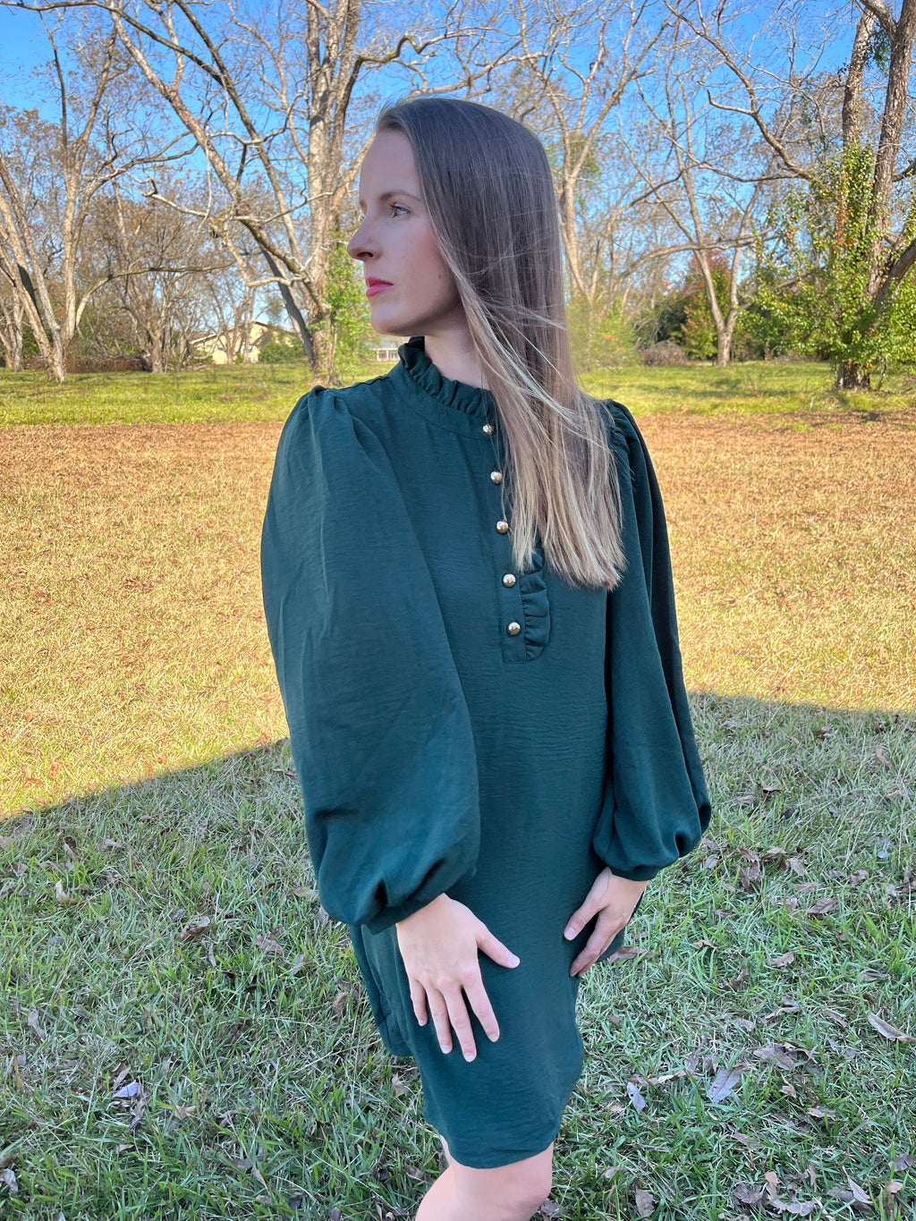 Hunter Green Dress