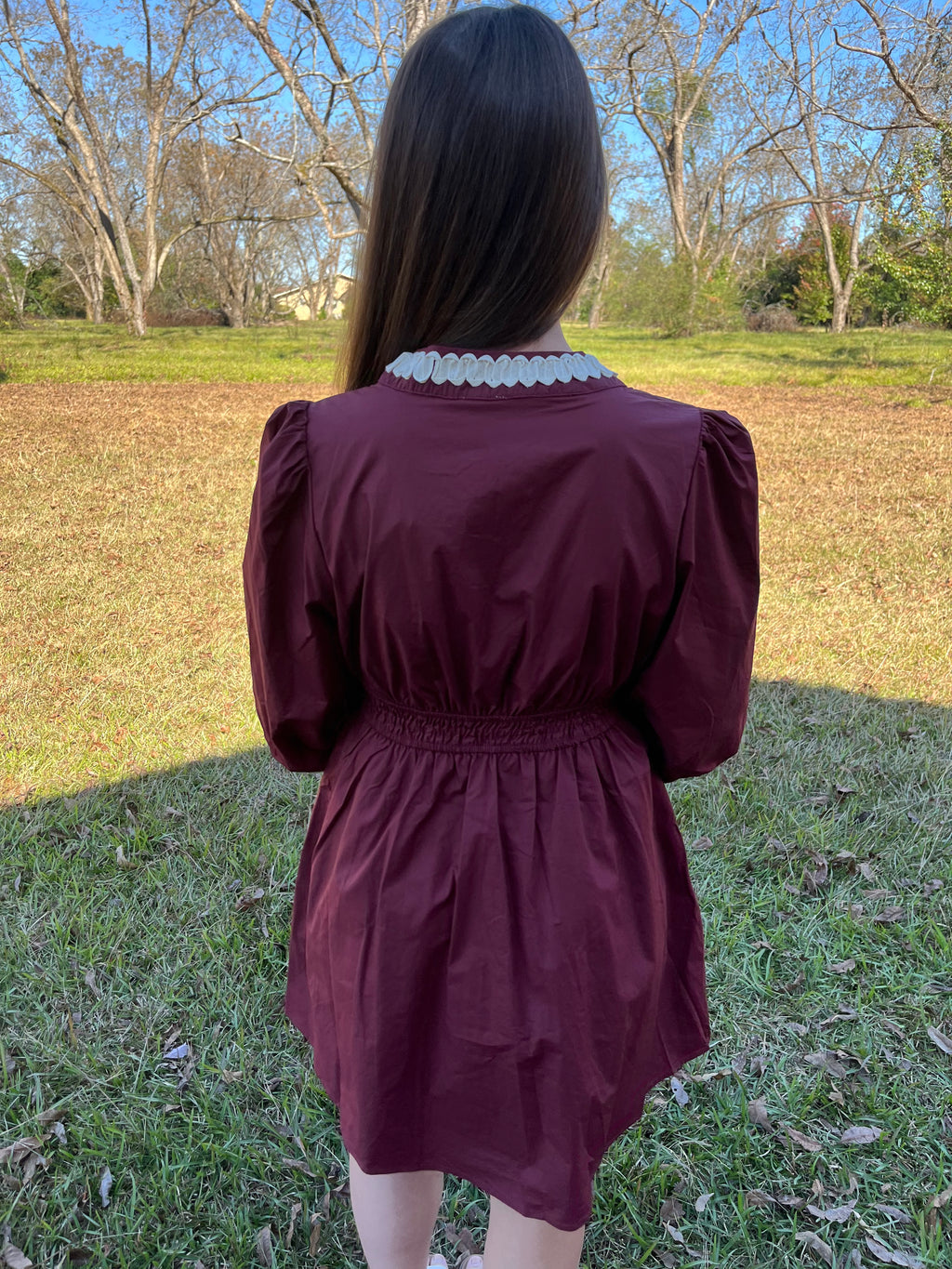 Burgundy Dress