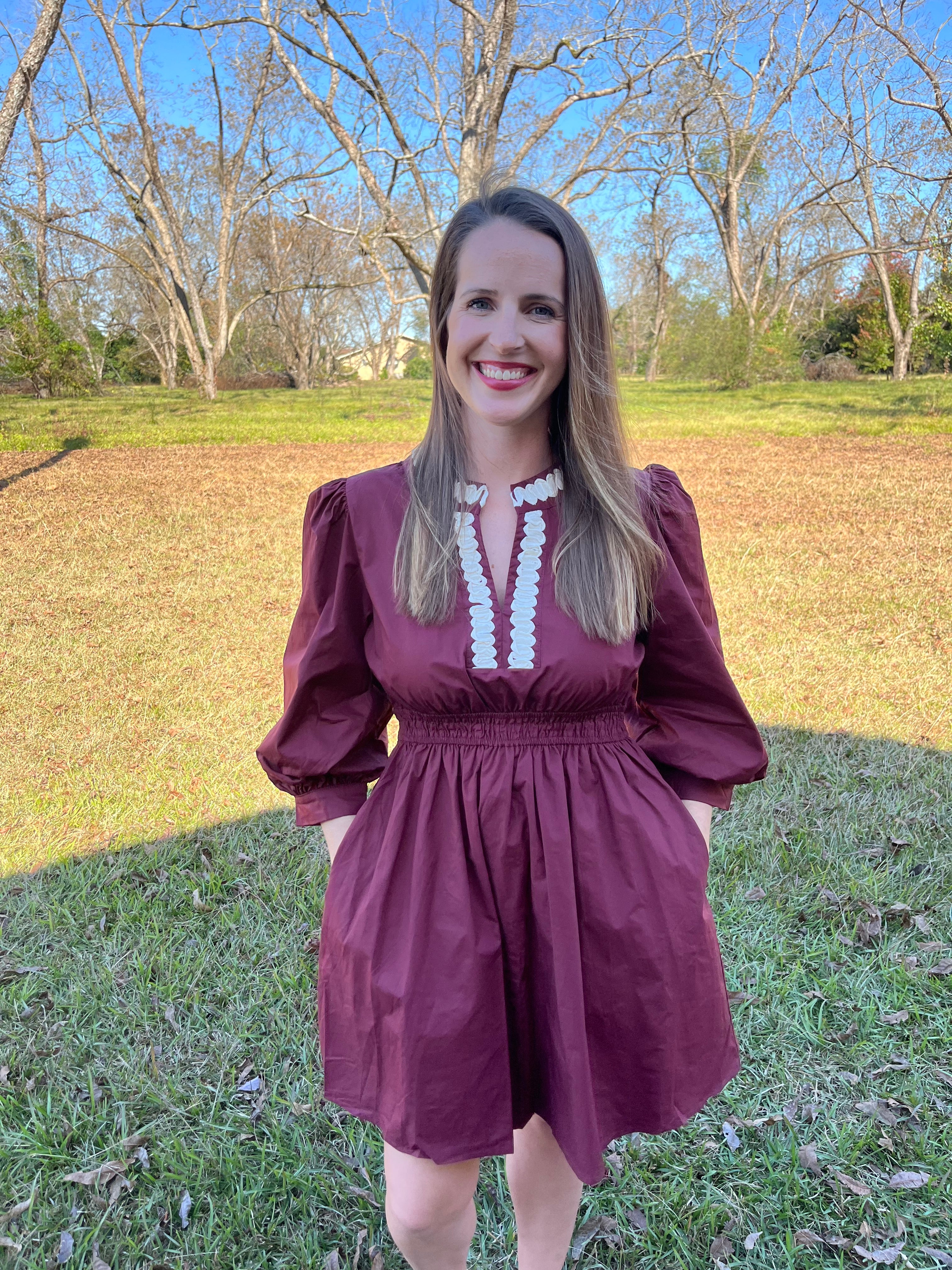 Burgundy Dress
