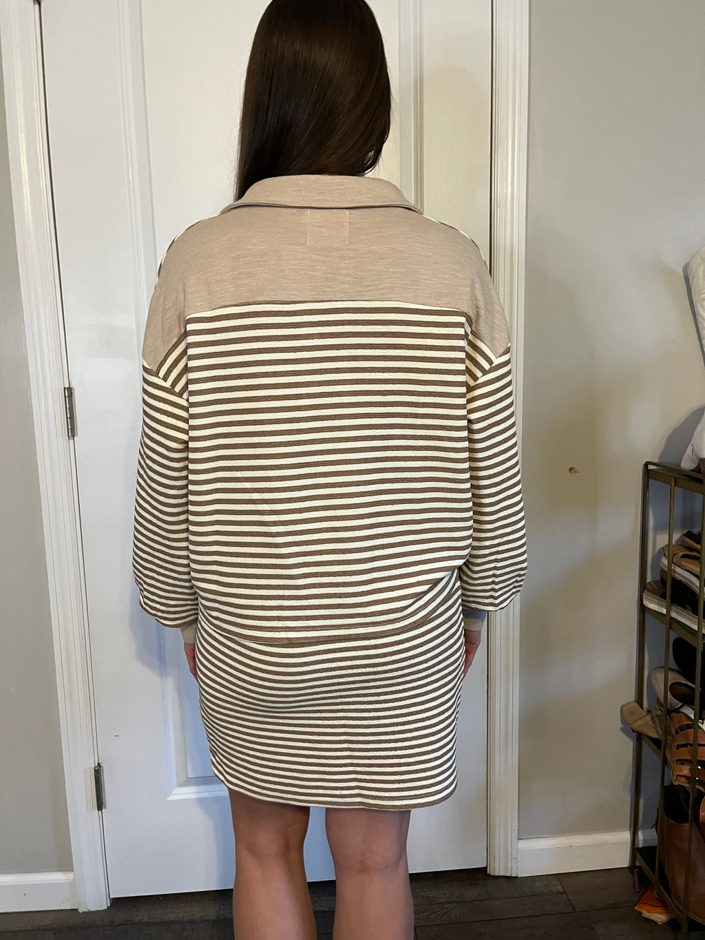 Striped Skirt and Top Set