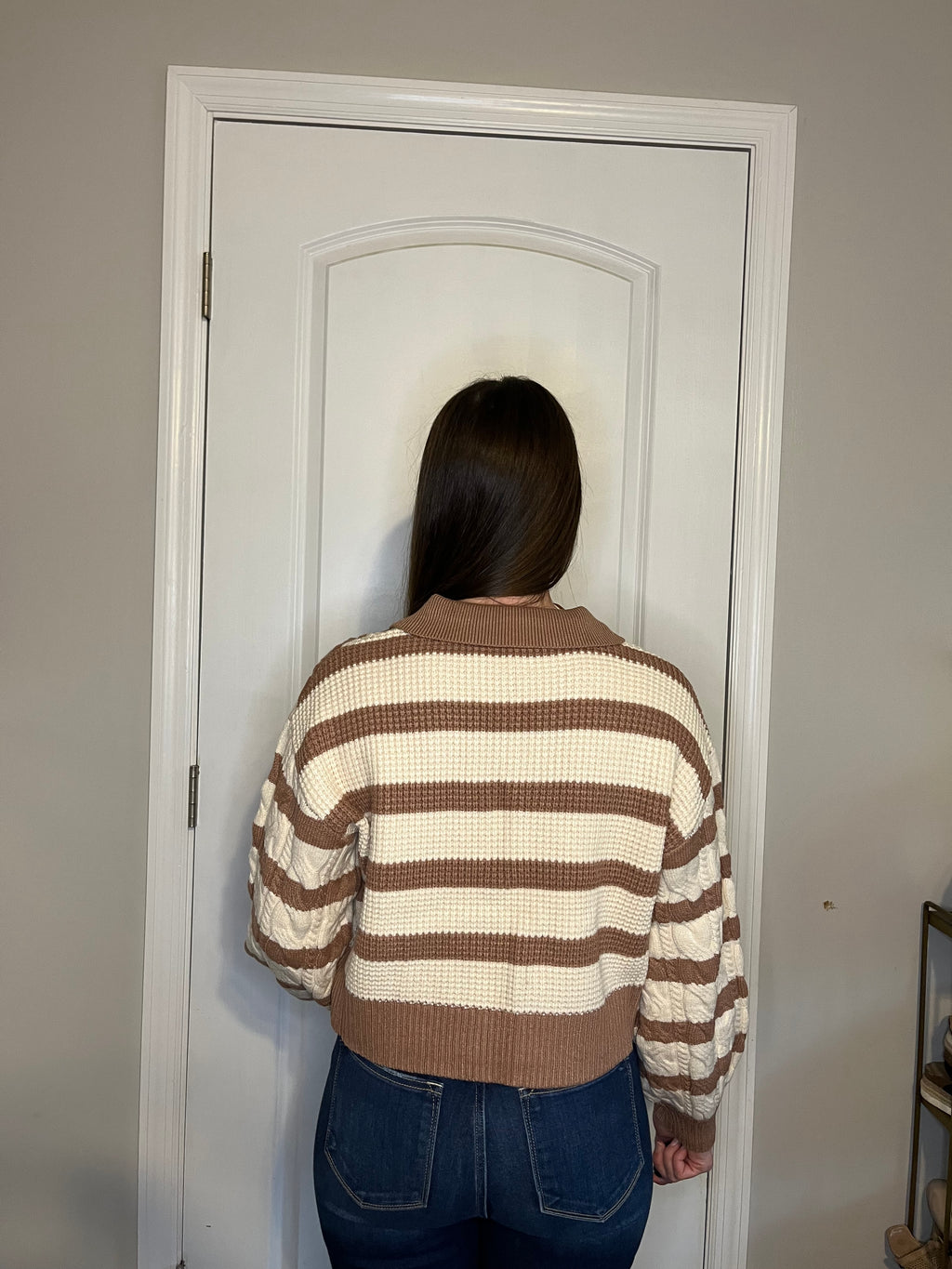 Cropped Stripped Sweater