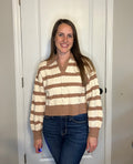 Cropped Stripped Sweater