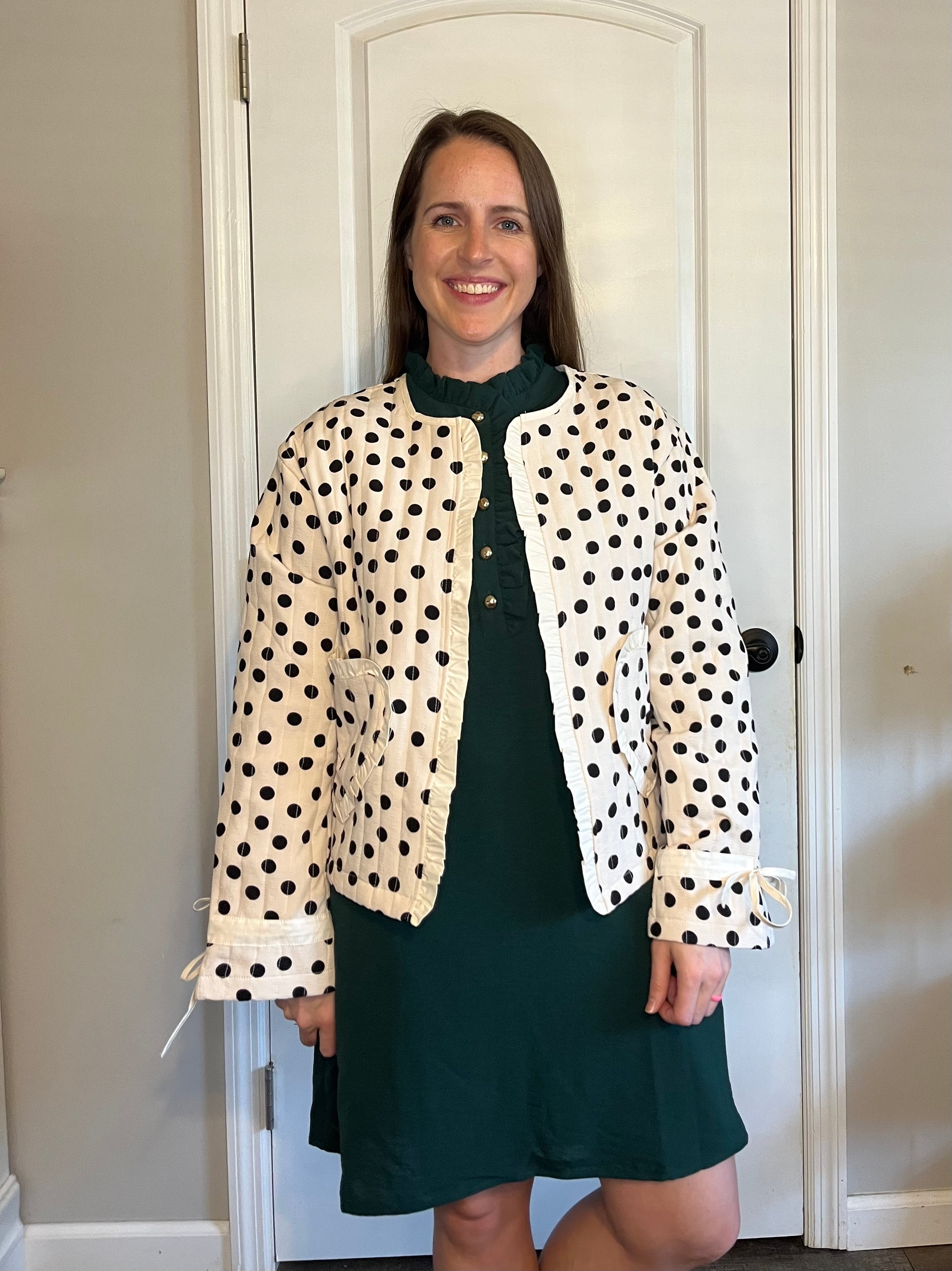 Polka Love Heart Pocket Jacket