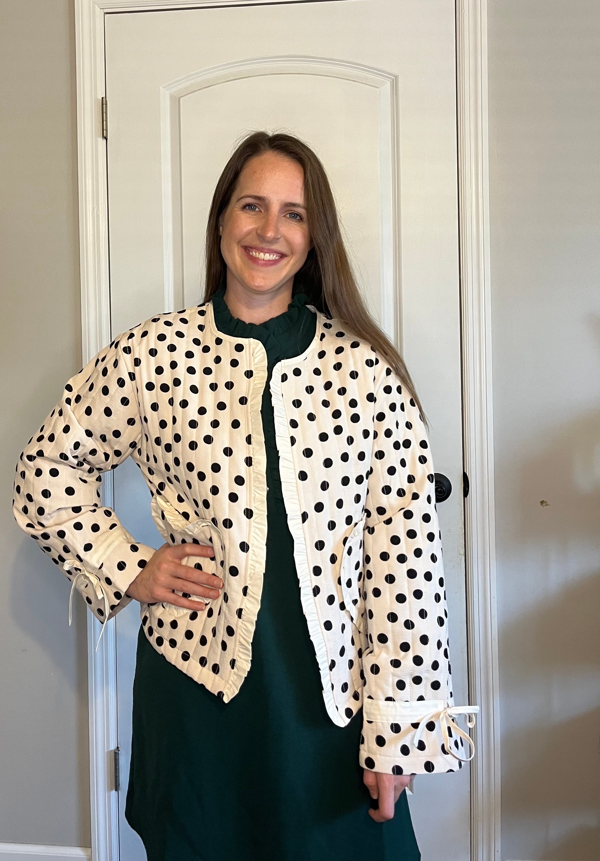 Polka Love Heart Pocket Jacket