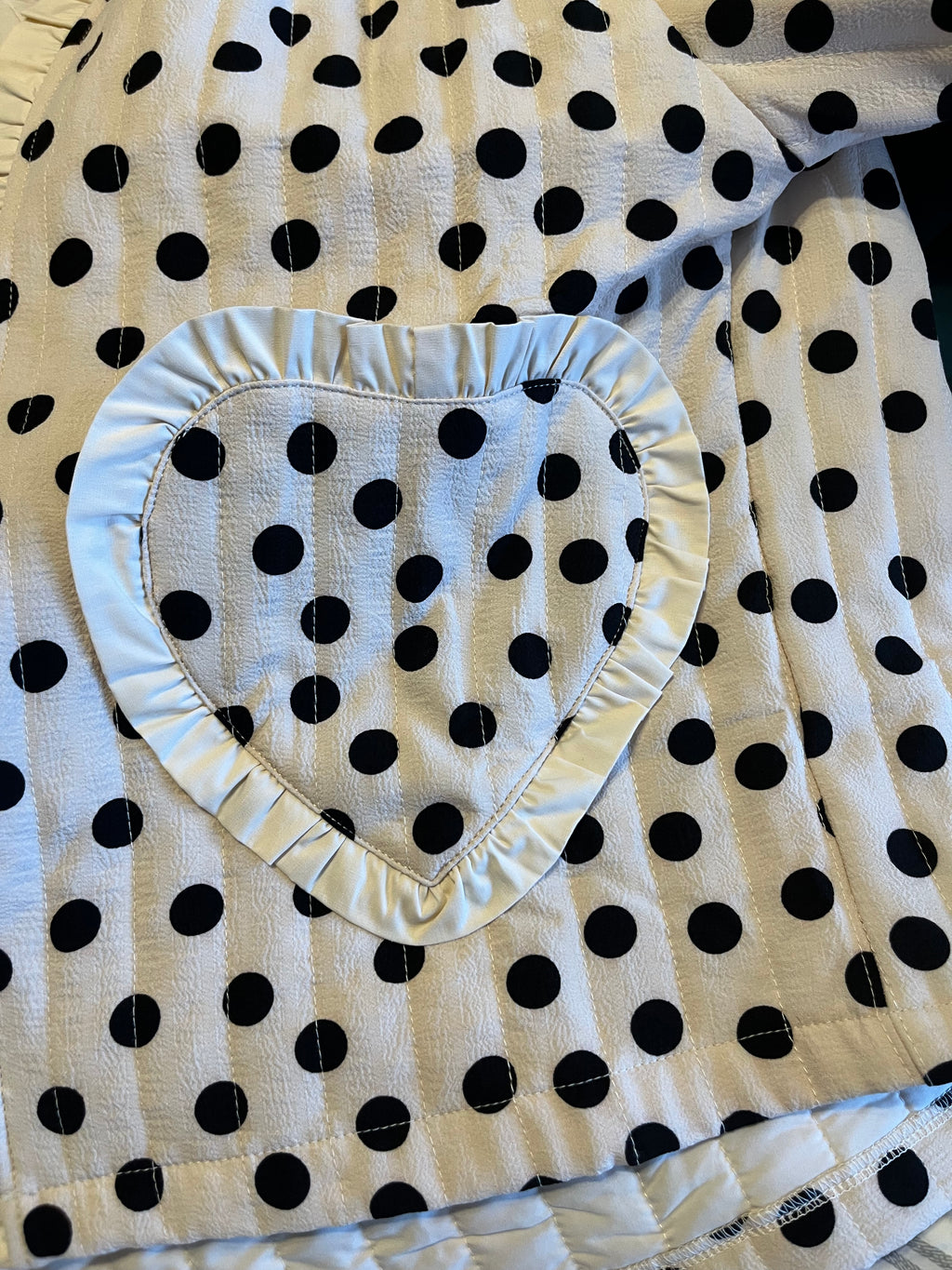 Polka Love Heart Pocket Jacket