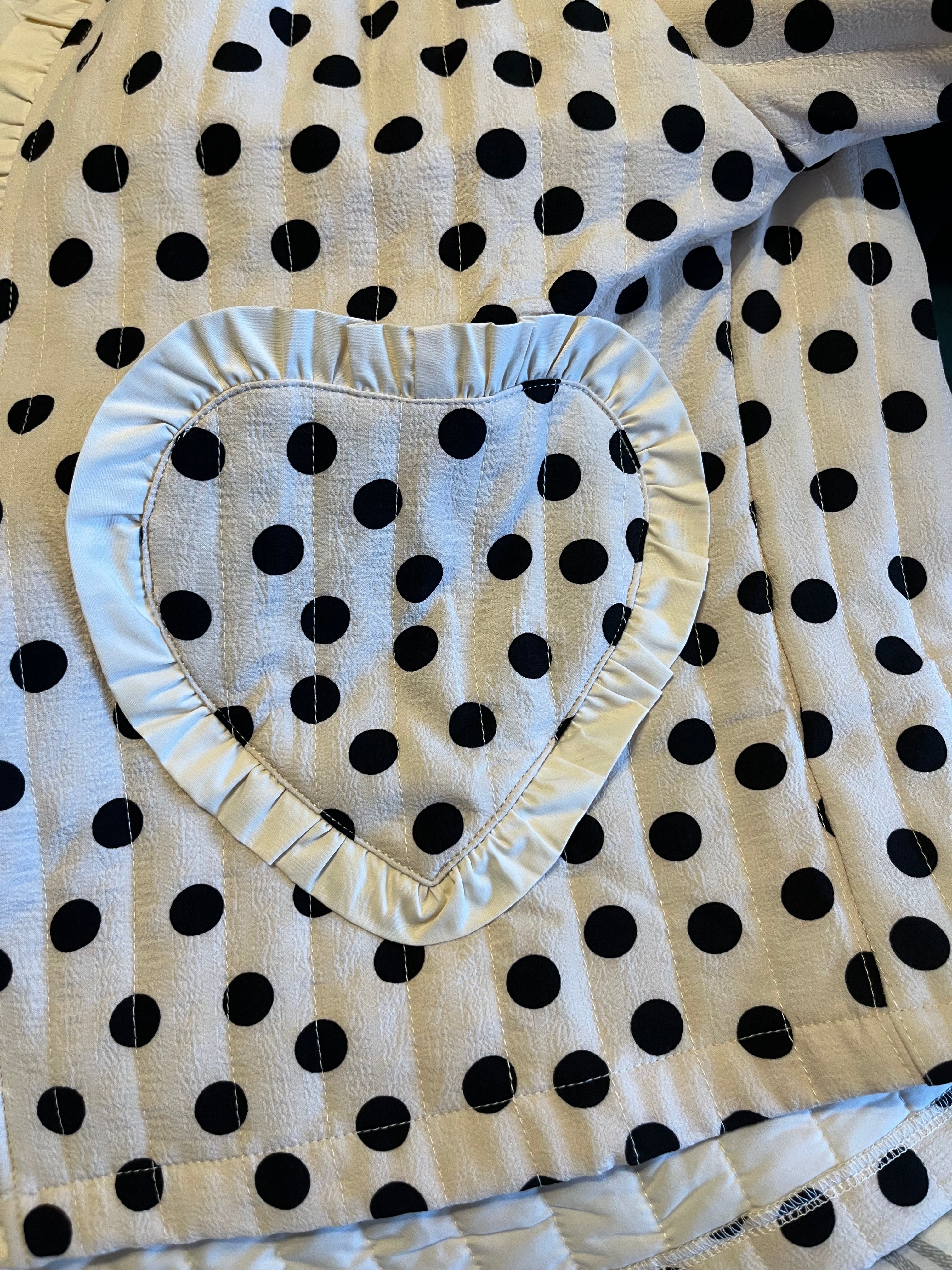 Polka Love Heart Pocket Jacket